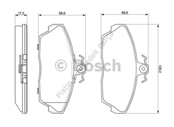 FREN BALATA ON LAND ROVER FREELANDER 1.8I / 2.0D 98-00 WVA21516