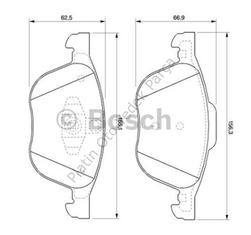 FREN BALATASI ON FOCUS CMAX 1.6 TDCI 04- MAZDA : 3 SERI