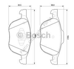 FREN BALATASI ON FOCUS CMAX 1.6 TDCI 04- MAZDA : 3 SERI