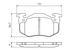 Peugeot Arka Disk Balatası 106 / 206 - MGA-55546