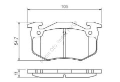 Peugeot Arka Disk Balatası 106 / 206 - MGA-55546