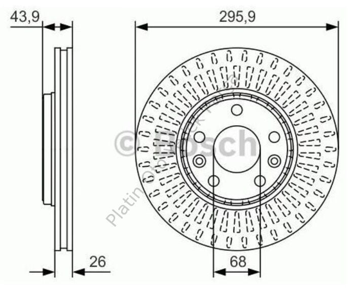 FREN DISKI ON HAVA KANALLI LATITUDE LAGUNA III MEGANE III SCENIC III 402064408R