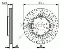 FREN DISKI ON HAVA KANALLI LATITUDE LAGUNA III MEGANE III SCENIC III 402064408R