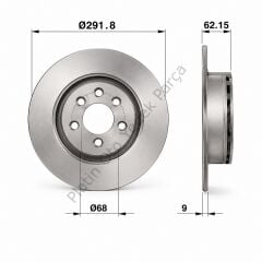 ARKA FREN DISK AYNASI DUZ NISSAN QASHQAI 07-12 JUKE 10-> 432067Y000 432068J101 432000016R
