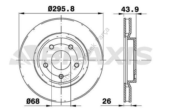 ON FREN DISK AYNASI HAVALI QASHQAI 07>12 40206-JG00A 40206-JD00A