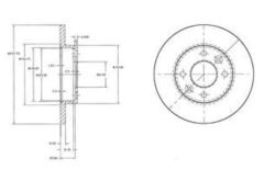 ON FREN DISKI LOGAN 1.4 MPI 04-K7J 710 R9 R11 ( 238 - 12-10,5 MM ) 7700704705
