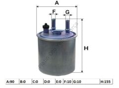 MAZOT FILTRESI (SONDASIZ) KANGO 1.5DCI LAGUNA III 1.5DCI 2.0DCI 8200638748
