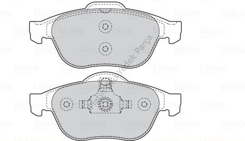 FREN BALATASI ON LAGUNA II 1.6 1.8 16V 1.9DCI-MEGANE 05- 410601237R 7701208183