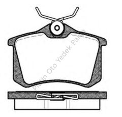 ARKA FREN BALATASI DISK KALINLIK 15MM MEGANE II 440605839R