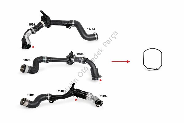 TURBO BORUSU SEKMANI FLUENCE KANGO MEGANE III 7701071997