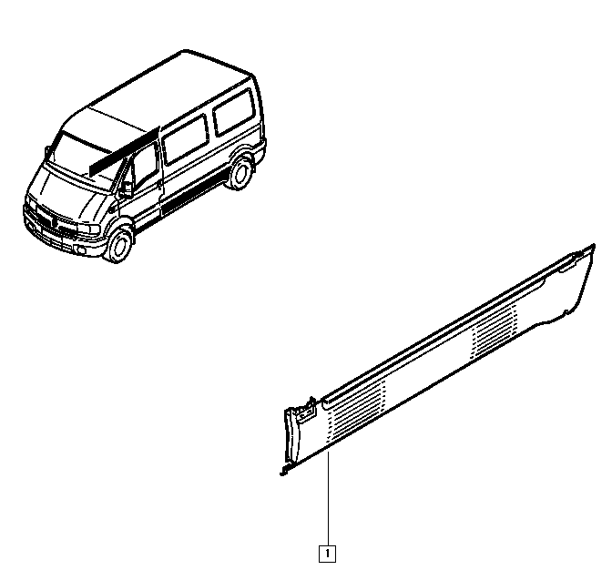 Renault Master II Sol Marspiyer Sacı 7750350654