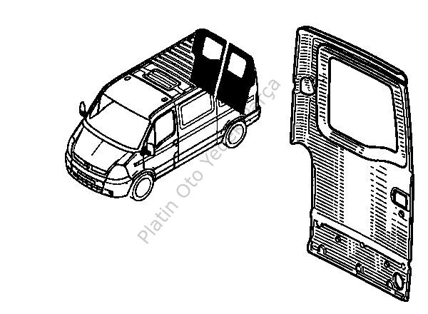 BAGAJ KAPISI SAG ARKA MASTER 7751477918