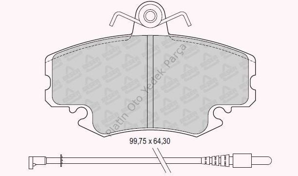FREN BALATASI ON CLIO MEGANE LOGAN 7711130071
