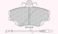 FREN BALATASI ON CLIO MEGANE LOGAN 7711130071