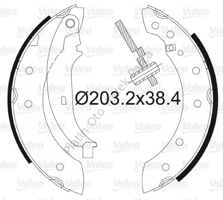 ARKA PABUC BALATA CLIO II SYMBOL THALIA LOGAN LOGAN SANDERO 440601749R 6001547630