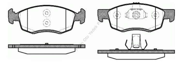 FREN BALATASI ON LOGAN MCV 1.6 1.5DCI 1.6 16V 02.07-> PUNTO RVO 1.3 D MTJ 2010> 6001549803