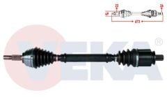 KOMPLE AKS SOL ON MEGANE II (BM0/1,CM0/1) 1.6i 16v A-T UZUNLUK 673mm 2002-2008 8200613829 8200267041 8200283034 8200287545 8200613828 82006