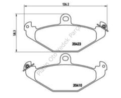 ARKA FREN BALATASI DISK LAGUNA 1.6 1.8 2.0 SAFRANE 7701203124 6025308186 7701203726