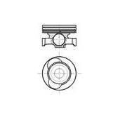 PISTON + SEGMAN STD 76.00 MM ÇELIK PISTON MEGANE IV TALISMAN KADJAR K9K 1.5 DCI EURO 6 120101511R