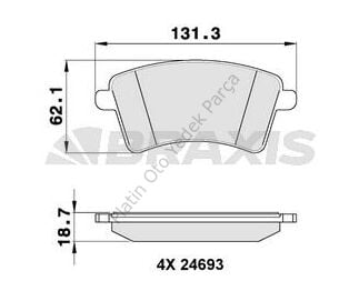 ON FREN BALATASI KANGO III 410601334R