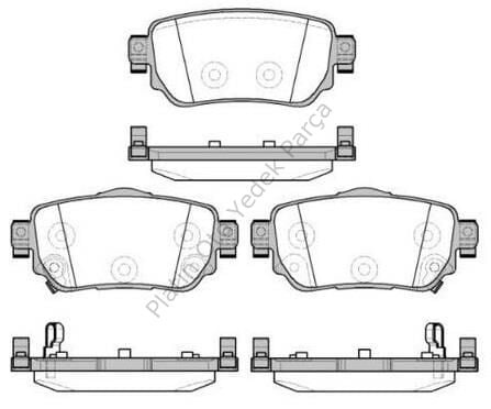 ARKA FREN BALATASI DISK KADJAR 1.5 1.6DCI 15> QASHQAI 14>15