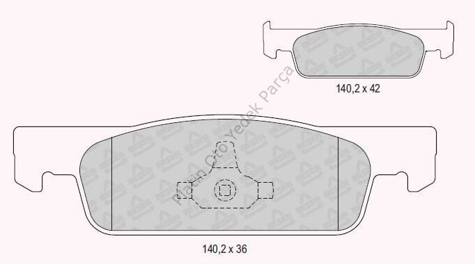 FREN BALATASI ON LOGAN CLIO IV SANDERO 410602581R 410605612R