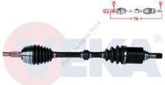 KOMPLE AKS SOL ON DACIA DUSTER 1.5 DCI UZUNLUK 704mm 391015061R 391011327R 391012991R