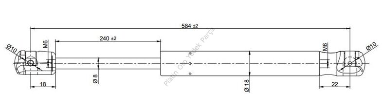 MOTOR KAPUT AMORTISORU LOGAN 12> 654713274R