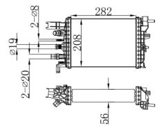 TURBO RADYATORU INTERCOOLER SANDERO II EXPRESS DUSTER II LODGY 1.5 K9K 214106421R