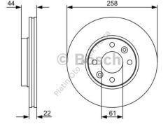 ON FREN DISKI 258MM DOKKER LODGY 7701210081