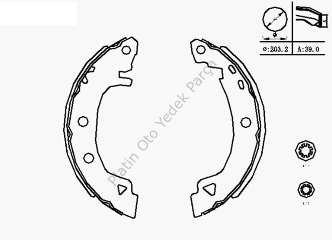 ARKA FREN BALATASI PAPUCLU YAPISTIRMA LEVYESIZ R19 BRAVA MAREA ALFA ROMEO: 145-146 7701202919