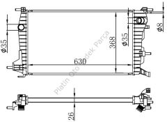 SU RADYATORU FLUENCE 1.5DCI 214100068R