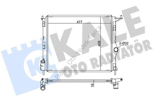 SU RADYATORU LOGAN LOGAN EXPRESS LOGAN MCV LOGAN PICKUP SANDERO 8200735038 8660003459 214104453R
