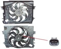 FAN MOTORU SU+KLIMA DAVLUMBAZLI KLIMALI CLIO IV 1.5DCI TEK FANLI 214816812R 214753416R 214819521R