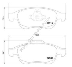 ON FREN BALATASI DISK MEGANE III 09 FLUENCE DUSTER 410600379R 410607115R 410605961R 440603905R