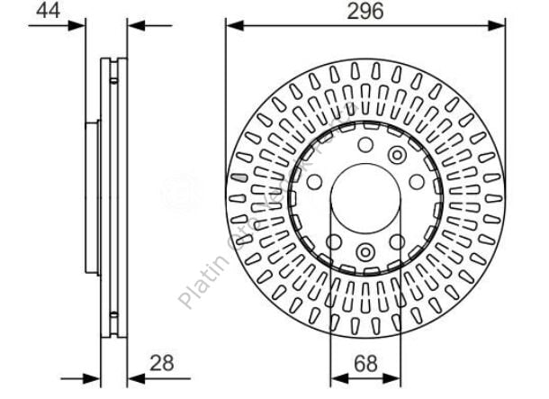 ON FREN DISKI (296-5) TRAFIC III 1.6 402066352R