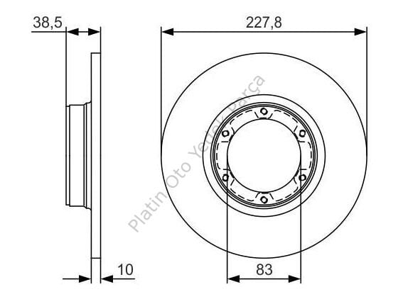 ON FREN DISKI DUZ 228MM RENAULT: R12