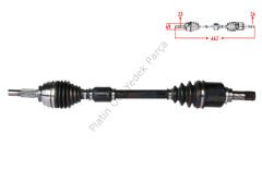 KOMPLE AKS SOL ON UZUNLUK 662mm CLIO IV 1.5 DCI 391010115R 391018662R 7701209469 391017355R 391011305R 391012838R 391019516R
