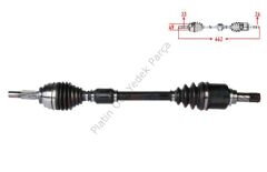 KOMPLE AKS SOL ON UZUNLUK 662mm CLIO IV 1.5 DCI 391010115R 391018662R 7701209469 391017355R 391011305R 391012838R 391019516R