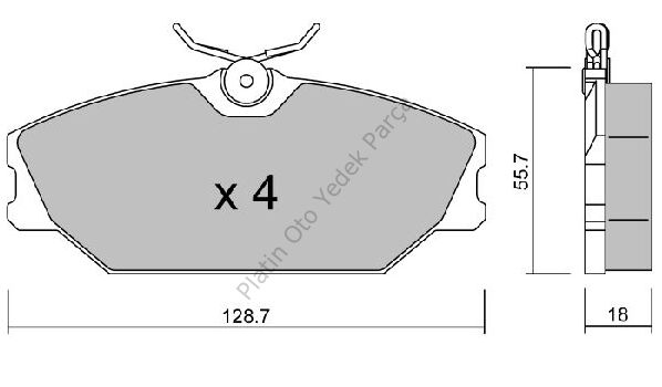 ON FREN BALATASI DISK LAGUNA I 93>01 MEGANE I 96>03 410607125R 7701206379 7701209380