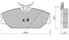 ON FREN BALATASI DISK LAGUNA I 93>01 MEGANE I 96>03 410607125R 7701206379 7701209380
