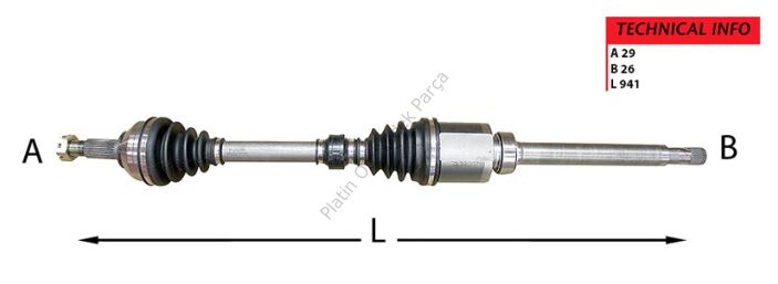 AKS KOMPLE SAG QASHQAI 07>11 1.5DCI 39100_JD52B