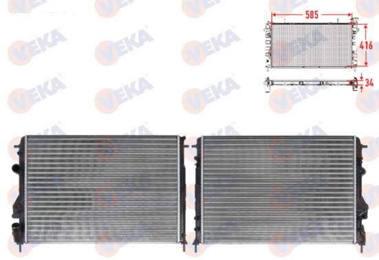 SU RADYATORU MEKANIK DACIA LOGAN (LS) 1.5 DCI M-T 2004-2012 8200189288