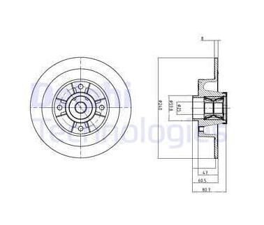 ARKA FREN DISKI RULMANLI 240-4MM (ADET) CLIO III MEGANE II 1.2I 1.4I 1.5DCI 1.6I-2.0I 7701207823