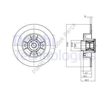 ARKA FREN DISKI RULMANLI 240-4MM (ADET) CLIO III MEGANE II 1.2I 1.4I 1.5DCI 1.6I-2.0I 7701207823