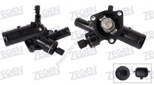 TERMOSTAT KOMPLE CIFT MUSURLU PLASTIK 108 °C CLIO III 1.2i 16v 2005-2012 8200400294