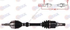 KOMPLE AKS SOL ON UZUNLUK 643mm MEGANE IV 1.3Tce 1.5Blue dCi 391011313R