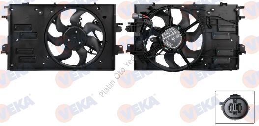 FAN MOTORU DAVLUMBAZLI DACIA DUSTER (HJD) 1.0 - 1.3 TCE 2020- SANDERO 1.0 - 1.3 214818260R