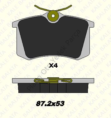ARKA FREN BALATASI MEGANE II