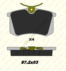 ARKA FREN BALATASI MEGANE II